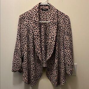 Torrid black and brown Leopard Print Cardigan